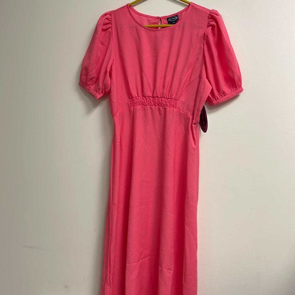 Midi pink dress